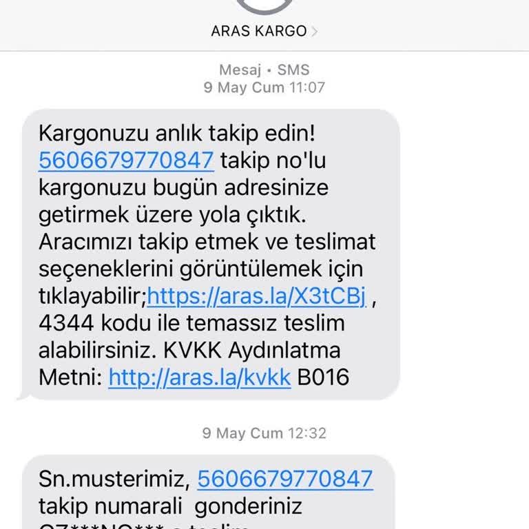 Aras Kargo Teslim Edilmeyen Ürünler Ve Kaybolan Kargolar Nedeniyle Büyük Mağduriyet