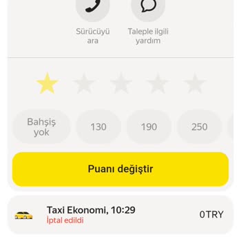 Yandex GO'da Haksız Bekleme Ücreti Ve Fazla Ücretlendirme