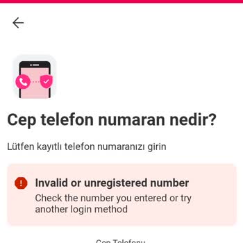 Yemek Sepeti Uygulamasına Uzun Süredir Giriş Yapamıyorum