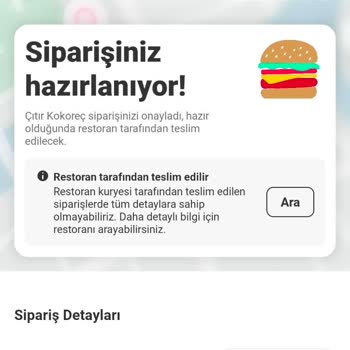 Kapalı Restorandan Onaylanan Siparişle Mağduriyet Yaşadım