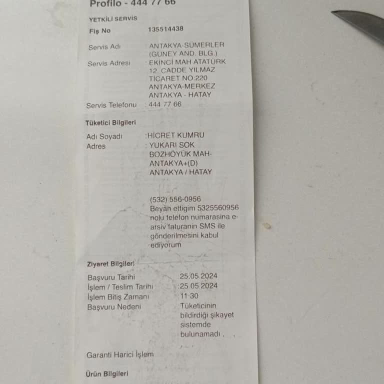 Servis Plus Aboneliği Ve Garanti Kapsamında Yaşanan Hayal Kırıklığı