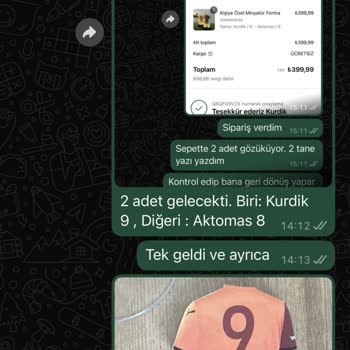 Siparişim Kırık Ve Eksik Geldi, Hiçbir Şekilde Dönüş Yapılmıyor