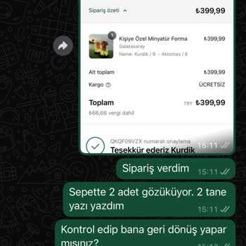 Siparişim Kırık Ve Eksik Geldi, Hiçbir Şekilde Dönüş Yapılmıyor