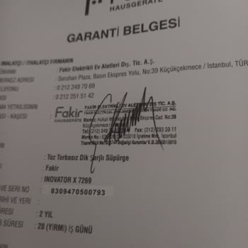 Fakir Süpürge Yüksek Modda Kapanıyor Ve Kırmızı Işık Yanıyor