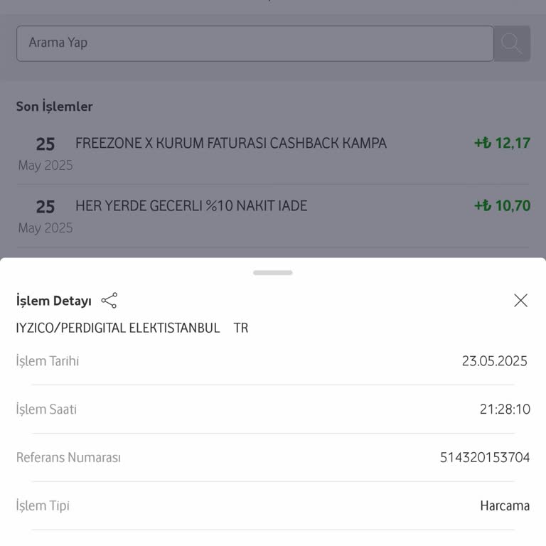 Vodafone Pay Kampanya Cashback Ödemem Hala Yapılmadı