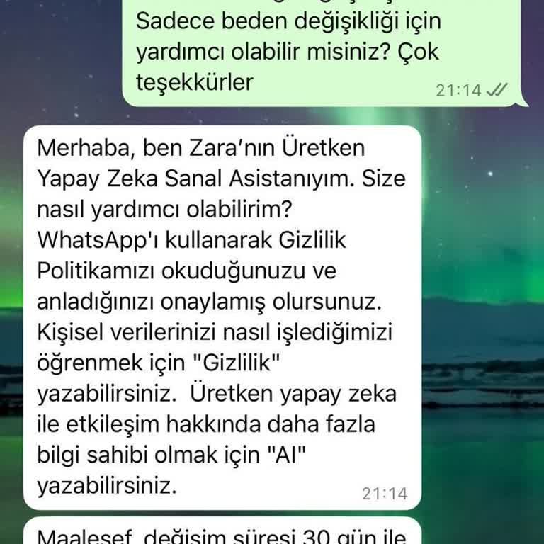 Zara Mağazasında Değişim Talebimize Olumsuz Yaklaşım