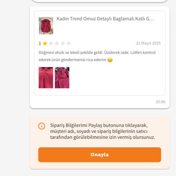 Kusurlu Ürün Ve Satıcıdan Aşağılayıcı Yanıt Aldım