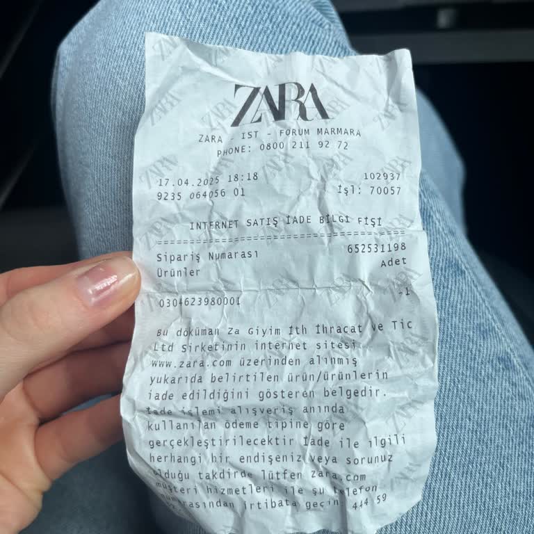 Zara İade Param İki Aydır Ödenmedi
