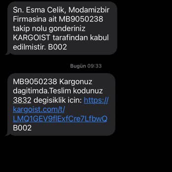 Teslim Edilmeyen Sipariş Ve Sürekli Geciken Kargo Sorunu