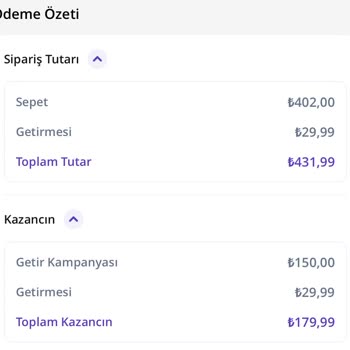 Getir'de Kupon Ve Kampanyaya Rağmen Getirme Ücreti Alındı, Müşteri Hizmetleri Yardımcı Olmadı