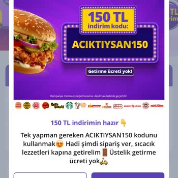 Getir'de Kupon Ve Kampanyaya Rağmen Getirme Ücreti Alındı, Müşteri Hizmetleri Yardımcı Olmadı