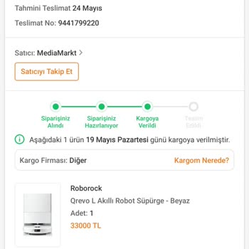 Aldığım Robot Süpürge Günlerdir Kargoya Verilmedi, Mağdur Oldum