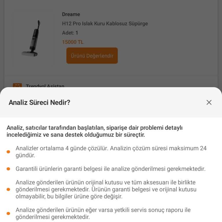 Kusurlu Ürün Ve Uzayan İade Süreci Hayal Kırıklığı Yarattı