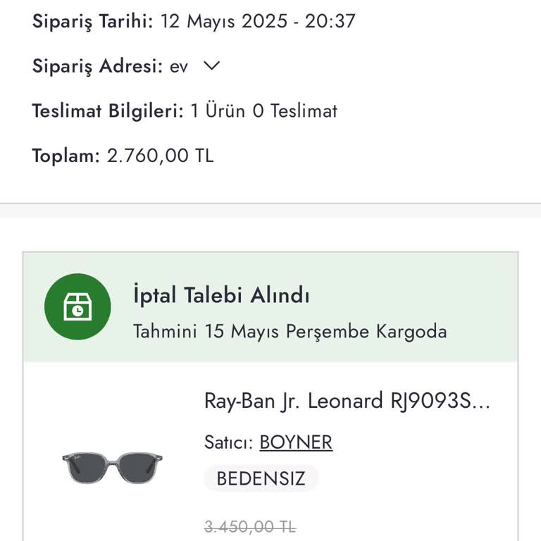 Siparişin Stokta Olmamasına Rağmen Satışa Devam Edilmesi Ve Bilgilendirme Eksikliği