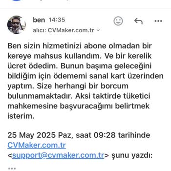 Bir Kerelik CV Hizmeti Sonrası Haksız Abonelik Ve Borç Bildirimi
