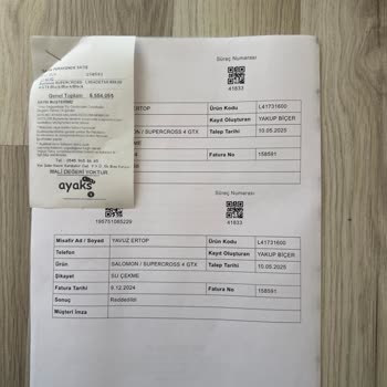 Salomon Supercross Ayakkabımın İade Talebi Reddedildi