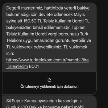 Telsiz Kullanım Borcuma Anlam Veremediğim Ek Ücretler Yansıtıldı
