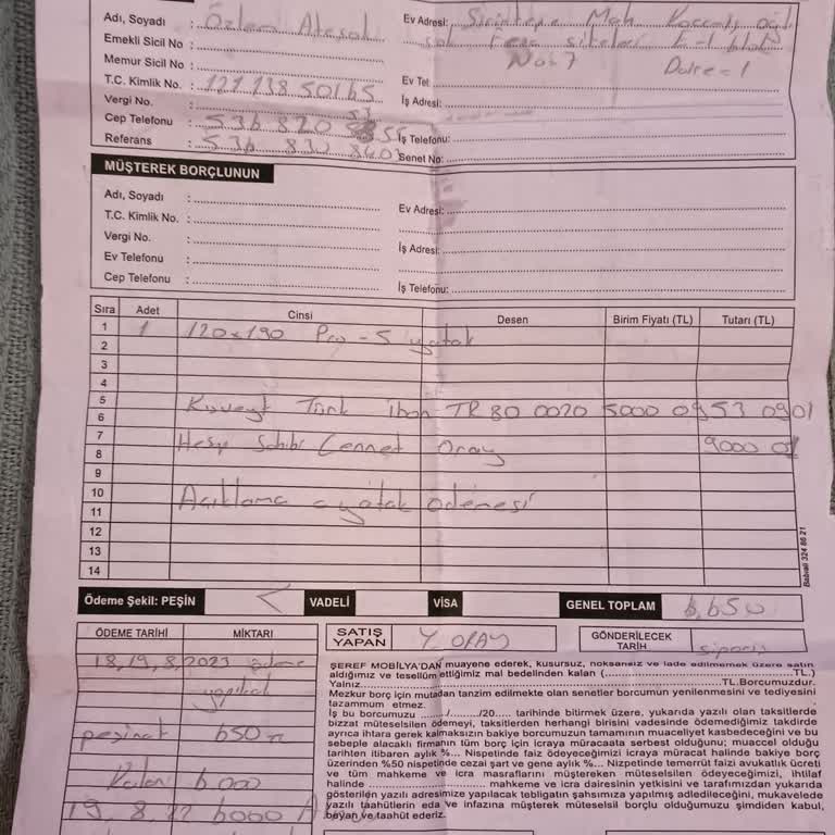 Ortopedik Yatakta Çökme Ve Yetersiz Servis Deneyimi