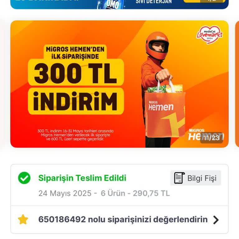 Migros Sanal Market Siparişim Teslim Edilmedi, Müşteri Hizmetlerine Ulaşamıyorum