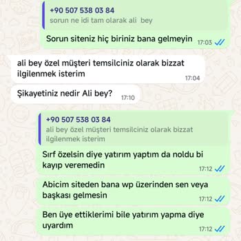 Cashback Sitesinde Sözünde Durmayan Temsilciler Ve Rahatsız Edici İletişim