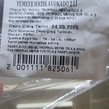 Sipariş Edilen Avokadonun Olgun Olmaması Ve Yetersiz Müşteri Hizmeti