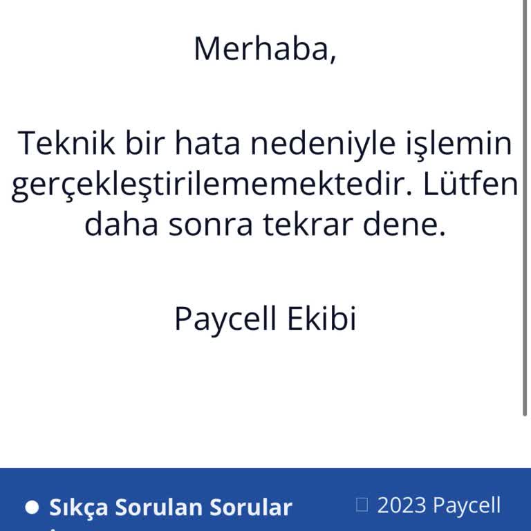 Paycell Şifre Yenileme Sorunu Ve Müşteri Hizmetlerine Ulaşamama