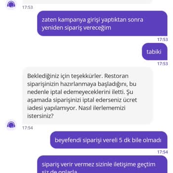 Getir Yemek'te Kampanya Kullanamama Ve Sipariş İptali Sorunu
