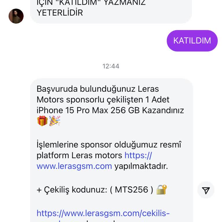 Çekiliş Sonrası Şüpheli Mesajlar Ve Kargo Ücreti Talebi