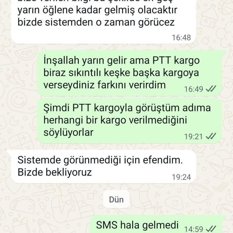 Satın Aldığım Tablo Gönderilmedi, İletişim Kurulamıyor
