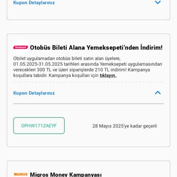 Geçerli Kuponum Hatalı Şekilde Kullanılamıyor