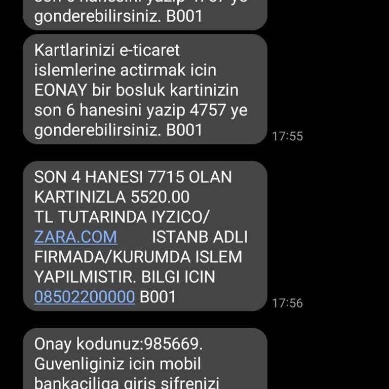 Zara Bilgim Dışında Yapılan İşlem Nedeniyle Mağduriyet Yaşadım