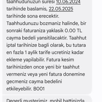 Cayma Bedeli 0 TL Denildi 795 TL Fatura Geldi Şaşkınlık Ve Mağduriyet Yaşadım