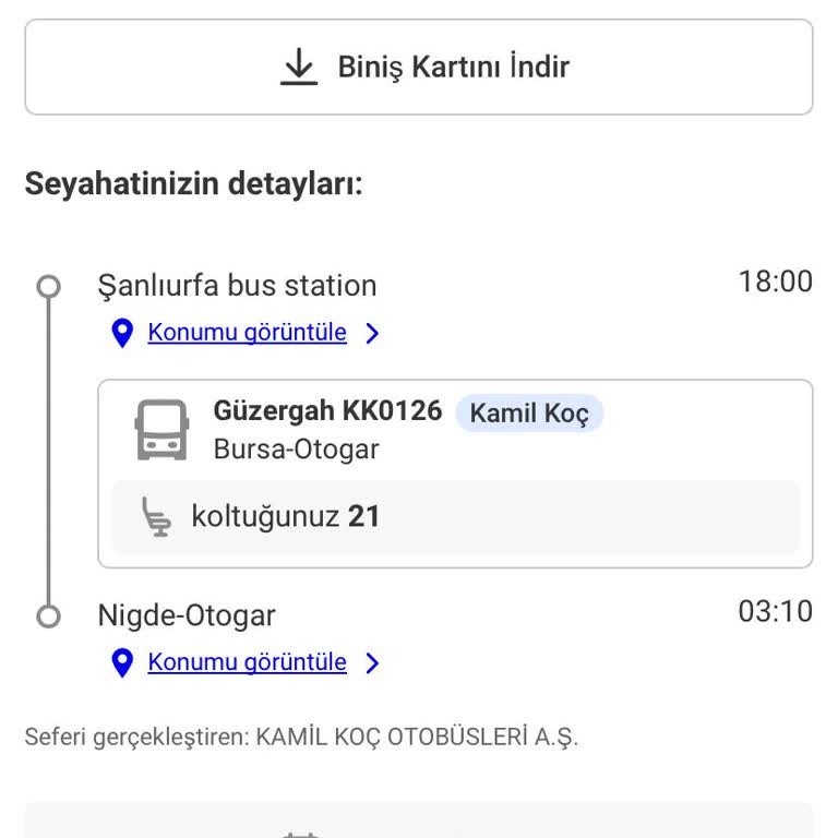 Kamil Koç Firmasında Geç Kalan Ve Bilgilendirme Yapılmayan Otobüs Yolculuğu