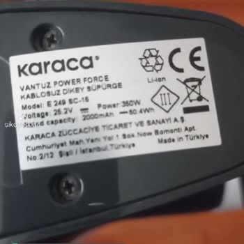Karaca Dikey Süpürge Başlık Hortumu Yırtığı