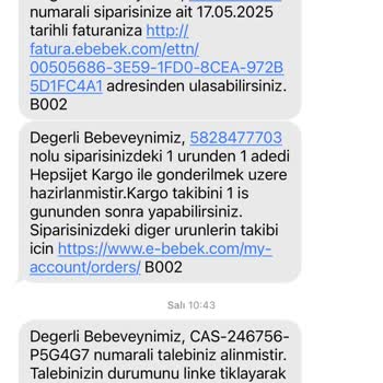 Yanlış Kargo Takip Numarası Ve Yetersiz Müşteri Hizmeti