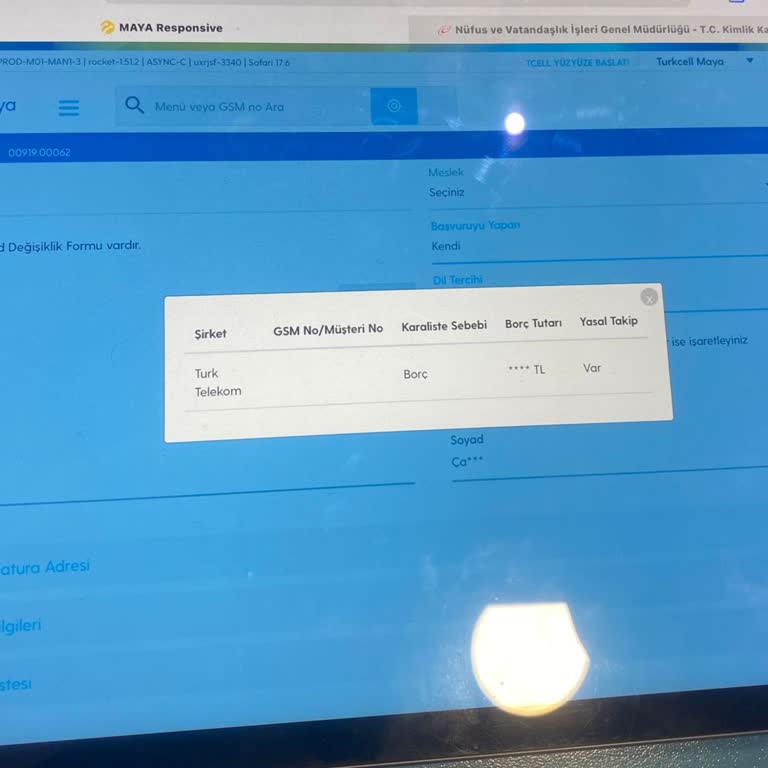 Ödenen Borç Sistemden Düşmedi, Operatör Değişikliği Yapamıyorum