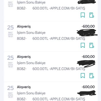 İzinsiz Apple.com/Bill İşlemleriyle Hesabımdan Para Çekildi, İade Talep Ediyorum
