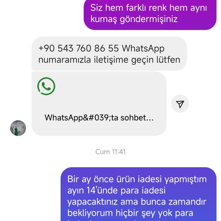 Yanlış Ürün Ve İade Sorunu Çözülmüyor