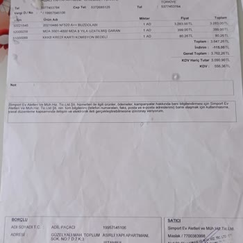 Ek Garanti Kapsamında Hizmet Alamama Ve Yüksek Servis Ücreti