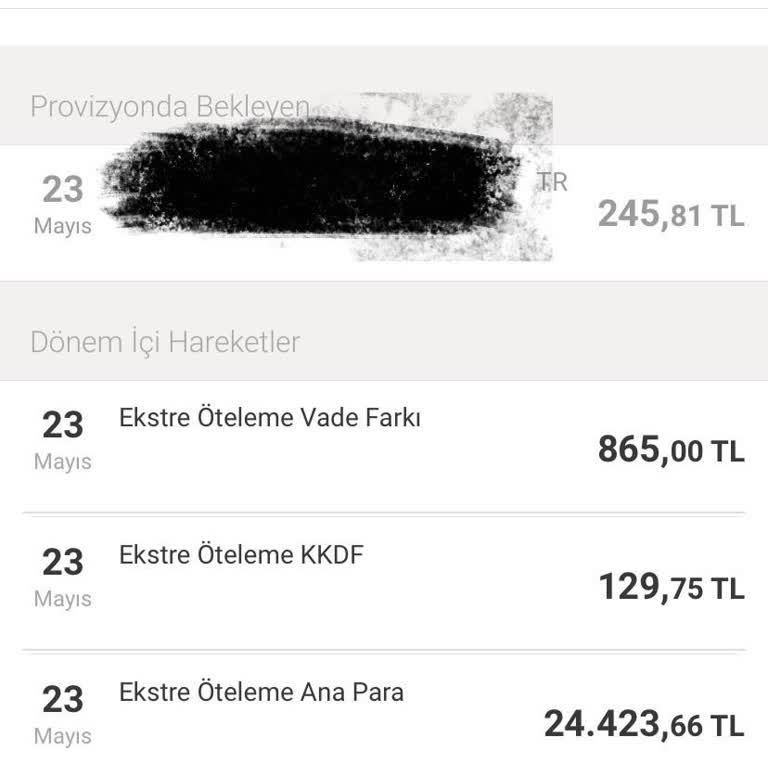 Ekstre Erteleme Sonrası Borç Tutarımda Değişiklik Olmadı, Çözüm Bekliyorum