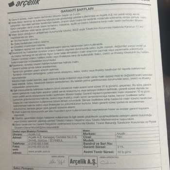 Arızalı Fırın Teslimatı Ve Değişim Talebi