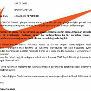 Nike Ayakkabımın Hatalı Ürünü İçin İade Talebim Reddedildi