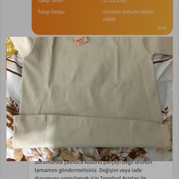 Değişim Sözü Verilen Hatalı Ürün İçin Satıcı Ve Trendyol'dan Çözüm Alamadım