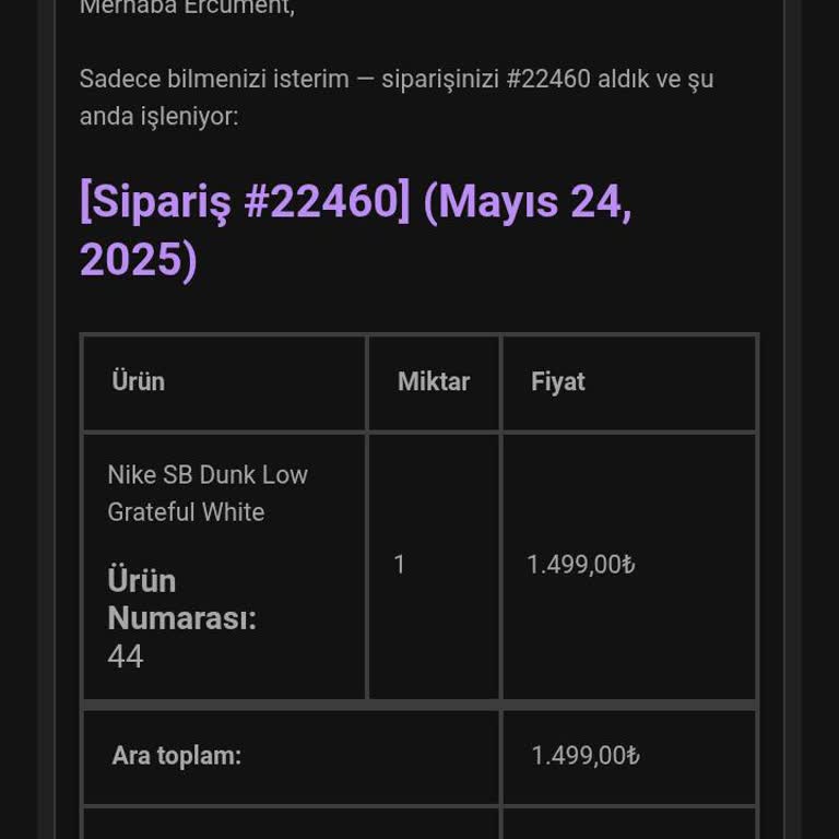 Bygwear'dan Sipariş Sonrası İletişimsizlik Ve Para İadesi Sorunu