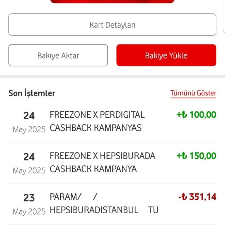 Vodafone Pay Kampanyasında Eksik İade Sorunu!