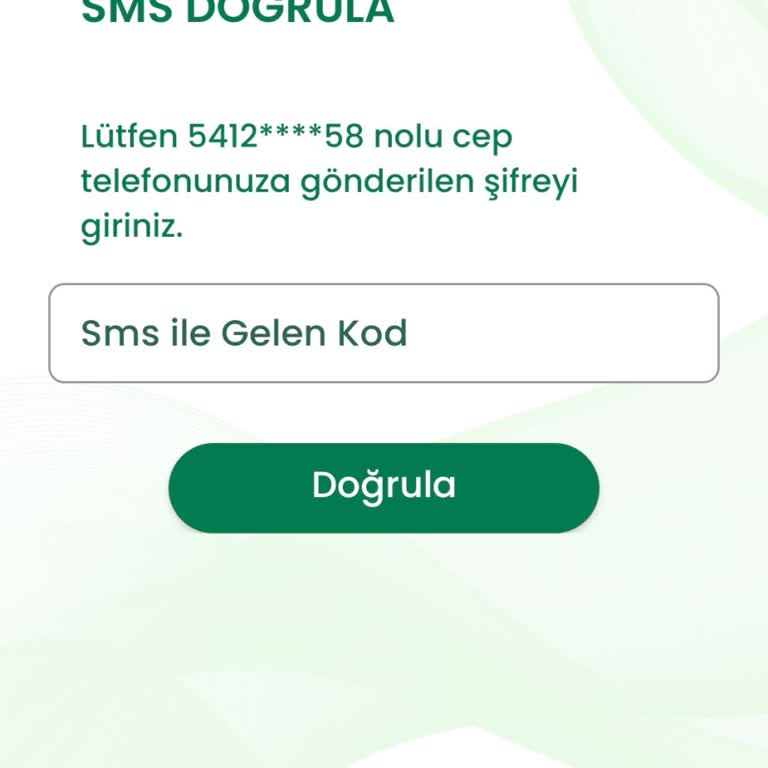 Eminotomotiv Girişte SMS Gelmiyor, İşlem Tamamlanamıyor