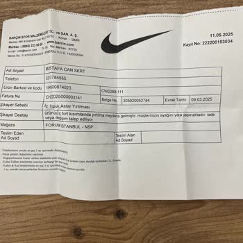 Satın Aldığım Ayakkabının İç Topuğu Kısa Sürede Yırtıldı, İade Talebim Reddedildi