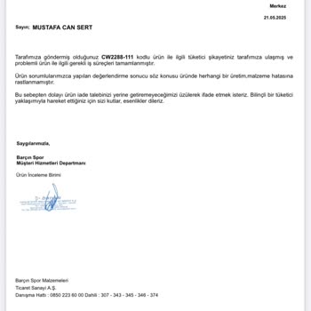 Satın Aldığım Ayakkabının İç Topuğu Kısa Sürede Yırtıldı, İade Talebim Reddedildi