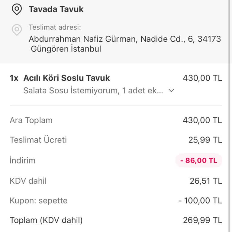 Yemeksepeti'nde Geciken Sipariş Ve Zaman Kaybı Yaşadım