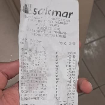 Sakmar Market'ten Şikayetçiyim